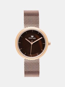 Mont Neo - Women Brown Analog Stainless Steel Watch 9002T-B3306 (M)