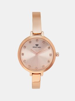 Mont Neo - Timeless Rose Gold Analog Women Stainless Steel Watch 9004T-M3303 (M)