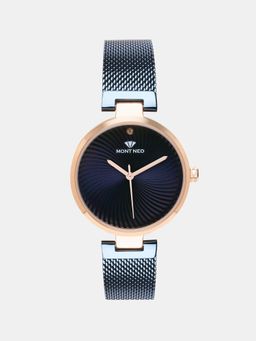 Mont Neo - Women Blue Analog Stainless Steel Watch 9005T-B3305 (M)