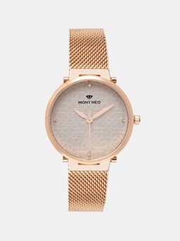 Mont Neo - Women Silver Analog Stainless Steel Watch 9006T-B3303 (M)