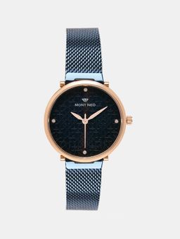 Mont Neo - Women Blue Analog Stainless Steel Watch 9006T-B3305 (M)