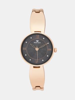 Mont Neo - Women Quartz Black Dial Analog Metal Watch 9008T-M3316 (M)