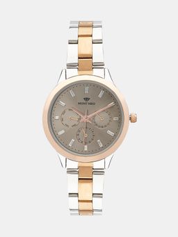 Mont Neo - Women Quartz Grey Dial Chronograph Metal Watch 9009M-M1315 (M)