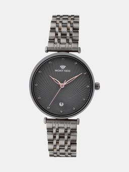 Mont Neo - Women Quartz Grey Dial Analog Metal Watch 9010E-M8816 (M)