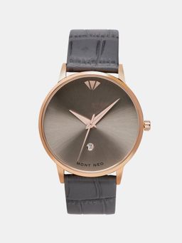 Mont Neo - Men Grey Analog Leather Watch G1034E-L3315 (M)