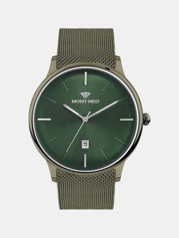 Mont Neo - Men Quartz Green Dial Analog Mesh Watch G1052E-B101014 (M)