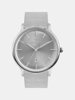 Mont Neo - Men Quartz Silver Dial Analog Mesh Watch G1052E-B1103 (M)