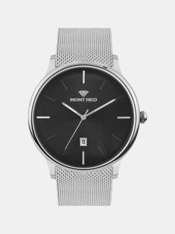 Mont Neo - Men Quartz Black Dial Analog Mesh Watch G1052E-B1104 (M)