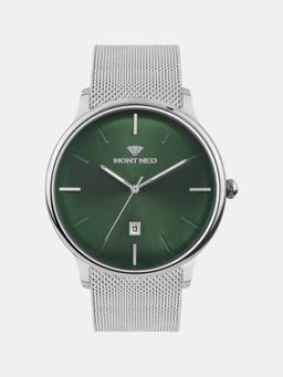 Mont Neo - Men Quartz Green Dial Analog Mesh Watch G1052E-B1114 (M)