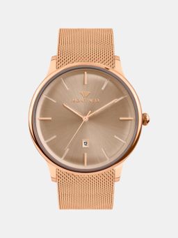 Mont Neo - Men Quartz Rose Dial Analog Mesh Watch G1052E-B3307 (M)