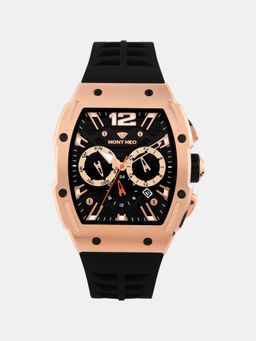 Mont Neo - Men Quartz Black Dial Chronograph Stainless Steel Watch G1061C-P3304 (M)