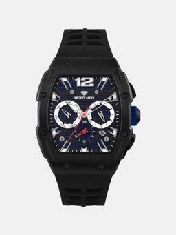 Mont Neo - Men Quartz Blue Dial Chronograph Silicone Watch G1061C-P4405 (M)