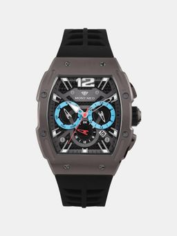 Mont Neo - Men Quartz Black Dial Chronograph Silicone Watch G1061C-P8804 (M)
