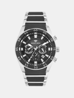 Mont Neo - Men Quartz Black Dial Multi-Function Metal Watch G1062M-M1404 (M)