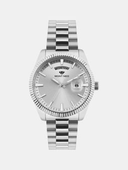 Mont Neo - Men Quartz Silver Dial Analog Stainless Steel Watch G3505D-M1103 (M)