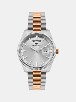 Mont Neo - Men Quartz Silver Dial Analog Stainless Steel Watch G3505D-M1303 (M)