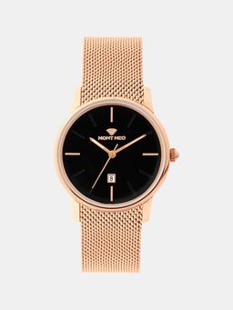 Mont Neo - Women Quartz Black Dial Analog Mesh Watch L1052E-B3304 (M)