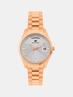 Mont Neo - Women Quartz Silver Dial Analog Stainless Steel Watch L3505D-M3303 (M)