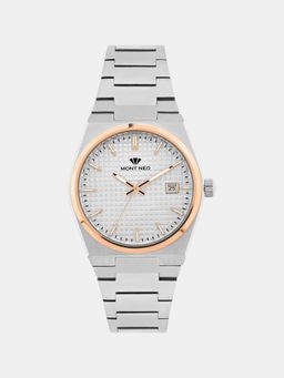 Mont Neo - Women Quartz Silver Dial Analog Stainless Steel Watch L3509E-M1303 (M)