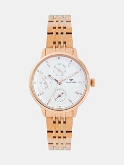 Mont Neo - Women Quartz Silver Dial Multi-Function Metal Watch L7005M-M3303 (M)