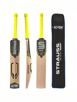 Strauss - Hitter Kashmir Willow Cricket Bat (Short Handle)