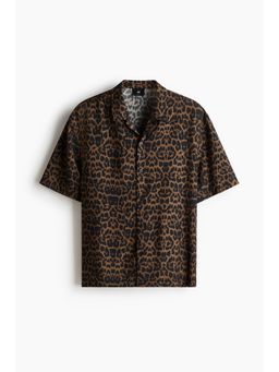 H&M - Men Brown Relaxed Fit Resort Shirt