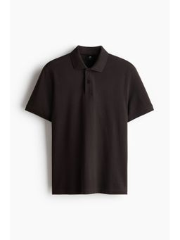 H&M - Men Brown Regular Fit Polo T-Shirt