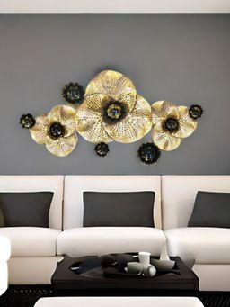 At Home by Nilkamal - Coral Reef Wall Decor Black & Gold