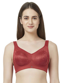 SOIE - Minimizer Full Coverage Non Wired Bra-Garnet