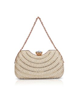 Lavie Signature - Puru Womens Dual Handle Frame Clutch - Gold (S)