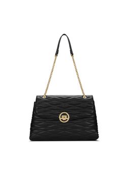 Lavie Luxe - Women's Eden Flap Satchel Handbag (Black) (L)