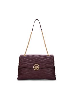 Lavie Luxe - Women's Eden Flap Satchel Handbag (Wine) (L)