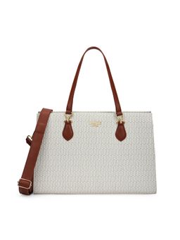 Lavie Luxe - Women's Wella Laptop Handbag (Off White) (XL)
