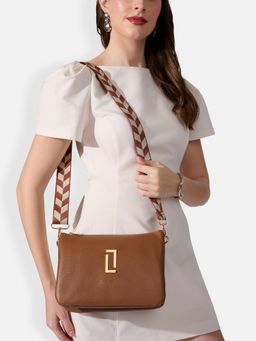 Lavie Luxe - Women's Milan Sling Bag (Tan) (L)