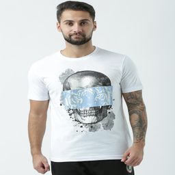 Huetrap - Mens White Short Sleeve T-Shirt