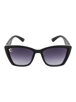 Clark N Palmer - Grey Gradient Lens Matel Temple Design Cat Eye Sunglasses for Women-Cnp-St103-C1 (54)