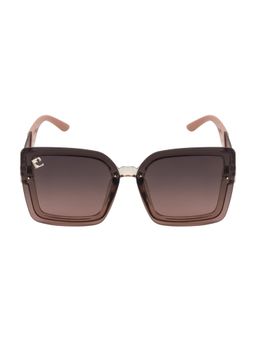 Clark N Palmer - Brown Lens Golden Transparent Design Butterfly Sunglasses For Women-CNP-ST107-C5 (57)