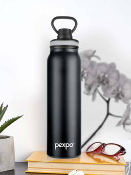 Pexpo - Austin Black Stainless Steel Vacuum Insulated Hot & Cold Flask - 740ml