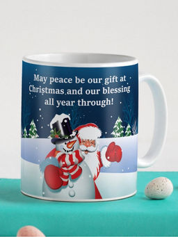 Indigifts - Christmas Decoration Peace Be Our Gift At Christmas Coffee Mug 330ml
