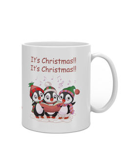 Indigifts - Christmas Decoration Its Christmas Printed White Coffee Mug 330ml