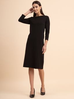 FableStreet - Livin Air A-Line Tencel Dress - Black