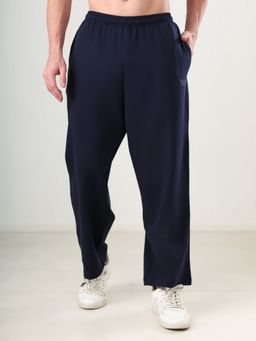 Grow - Navy Blue Solid Track Pant