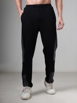Grow - Black Colorblock Track Pant