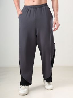 Grow - Grey Colorblock Track Pant