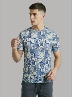 Technosport - Blue Abstract T-Shirt