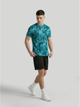 Technosport - Turquoise Abstract T-Shirt