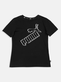 Puma - ESS Logo lab Boys Black T-Shirt