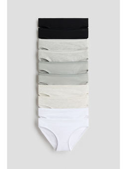 H&M - Girls Multi-Color 10-Pack Cotton Briefs