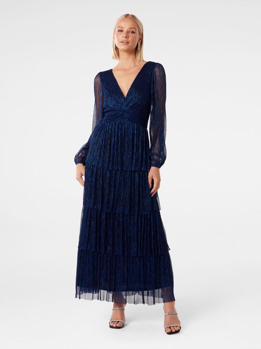 Buy Forever New Issy Tiered Plisse Maxi Dress Online