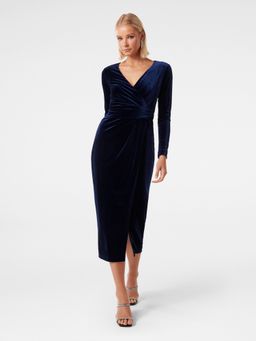 Forever New - Julianne Wrap Velvet Midi Dress